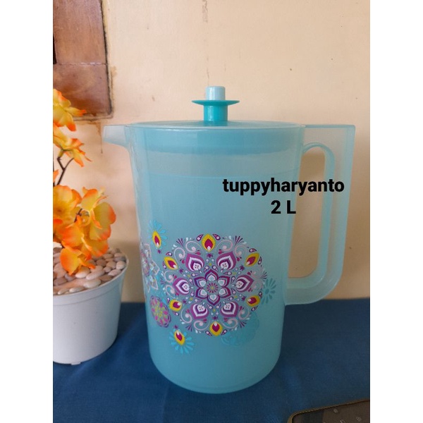 pitcher / jug / ceret / teko blossom mosaic tosca 2 liter tupperware