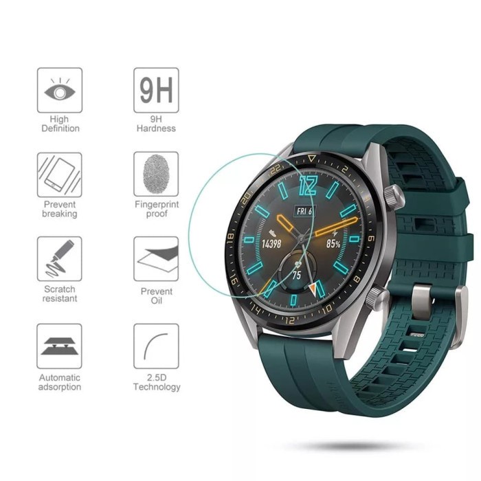 Anti Gores Jelly Hydrogel Huawei Smartwatch - Watch GT 4 3 Pro GT 2 Pro GT 2E GT 2 SE - Watch D Nano Ultra Shield Myroots Anti Spy - Glare Matte - Blue Ray