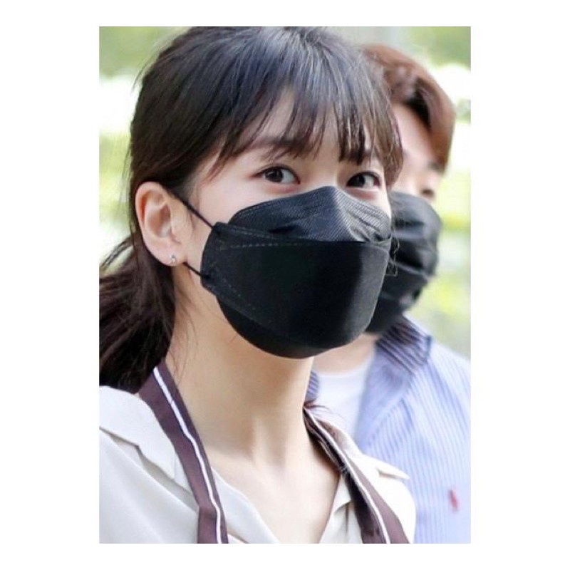 MASKER KF94 4 PLY ISI 10 / MASKER KOREA KF 94 PUTIH / KF 94 HITAM ISI 10 / MIRIP SENSI CONVEX