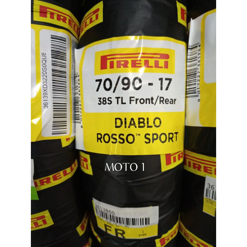 [DOT 2022] BAN PIRELLI 70/90 - 17 DIABLO ROSSO SPORT