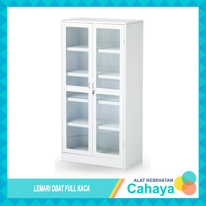 Lemari Obat 2 Pintu / Lemari Arsip / Lemari Instrumen full kaca