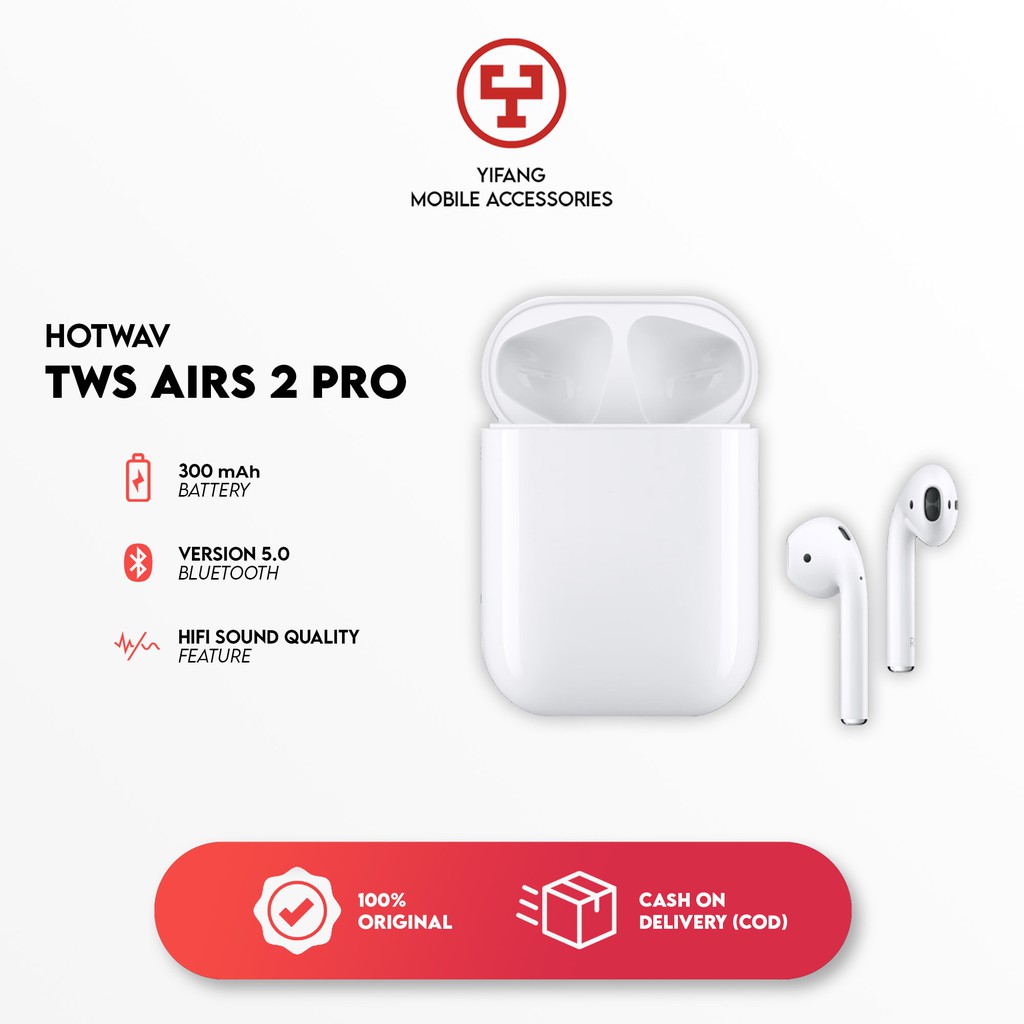 HOTWAV TWS Wireless In-Ear Earphone Headphone Headset Noise Cancellation Musik Olahraga AIR2 PRO