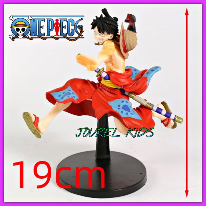Monkey D Luffy Action Figure One Piece Luffytaro Wano Kimono Battle