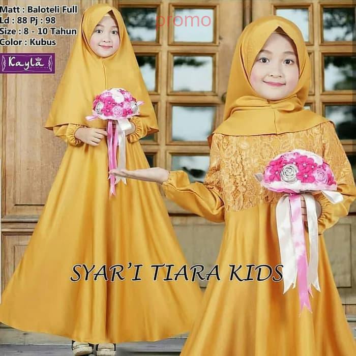 Baju Gamis Anak / Pakaian Muslim Anak / Gamis Brukat : Tiara Kids