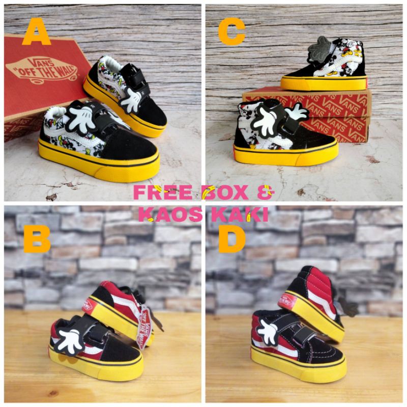 SEPATU VANS ANAK PREMIUM HIGH QUALITY SEPATU ANAK LAKI LAKI PEREMPUAN KIDS KADO ANAK