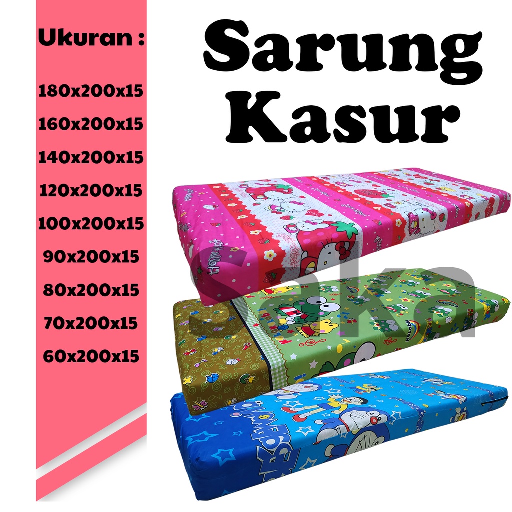 Sarung Kasur Busa Resleting Single 90x200x15 120x200x15