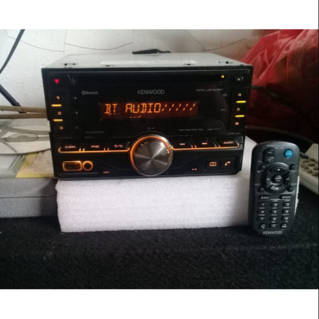 Kenwood DPX U5140BT Doubledin Bluetooth headunit tape mobil bisa ganti warna