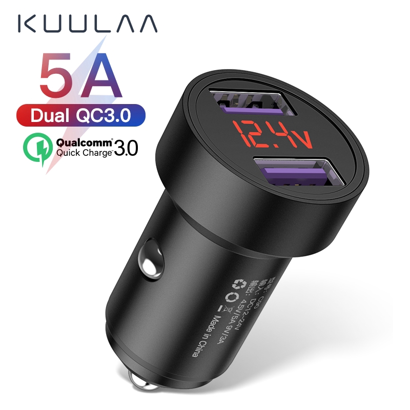

KUULAA Adapter Charger Quick Charge 3.0 QC3.0 QC Fast Charging untuk Mobil
