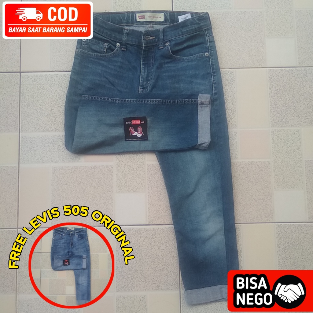 CELANA LEVIS 505 ORIGINAL SECOND/JEANS LEVIS 505 PRELOVED/LEVIS SECOND ORIGINAL SIZE 26