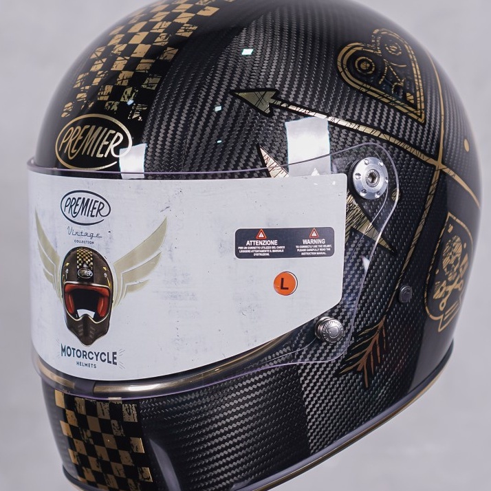 GLINTZ | PREMIER TROPHY CARBON NX GOLD VINTAGE | HELM FULL FACE