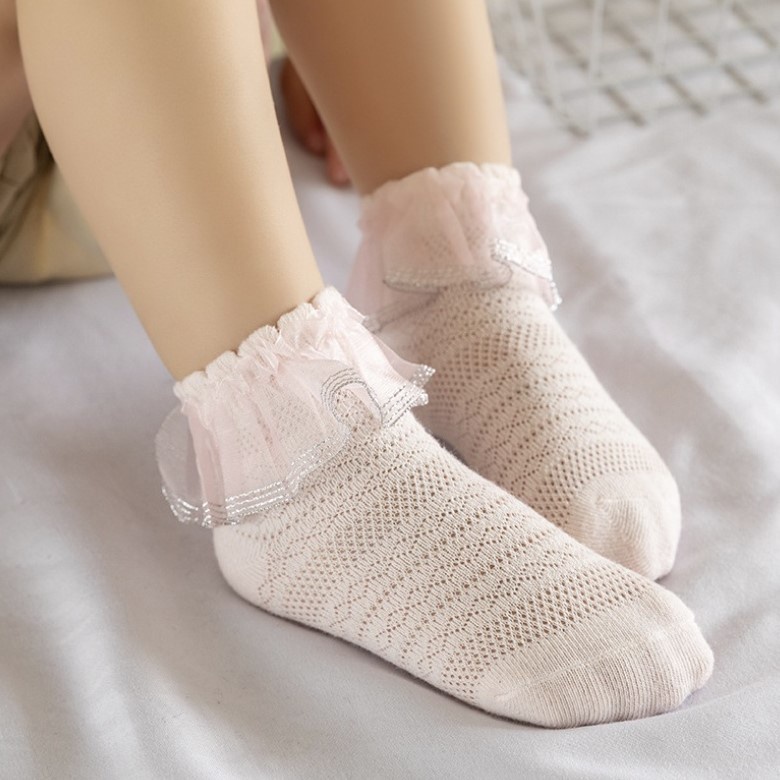 Swopply KS12 Kaos Kaki Renda Bayi Perempuan Katun Baby Socks Nyaman