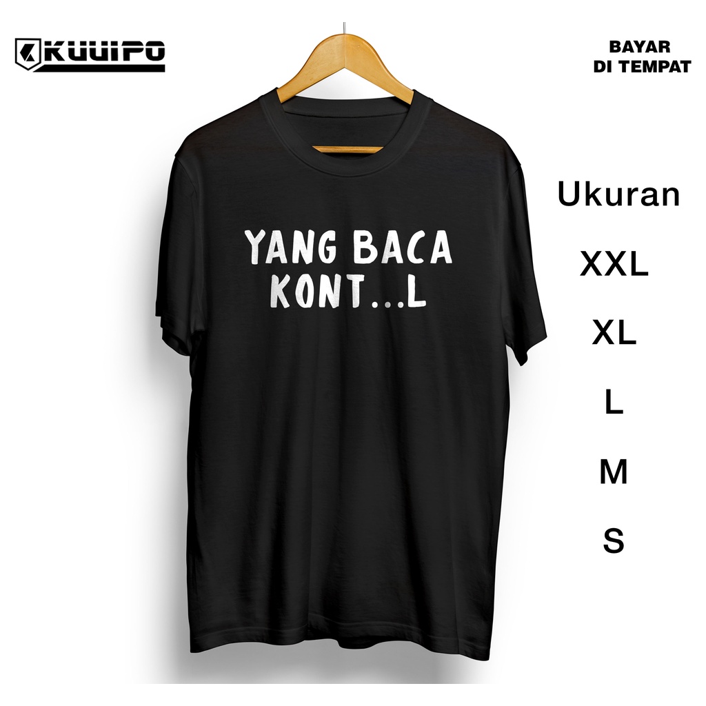 Kaos distro cowok keren / kaos cewek yang baca / kaos kata kata lucu