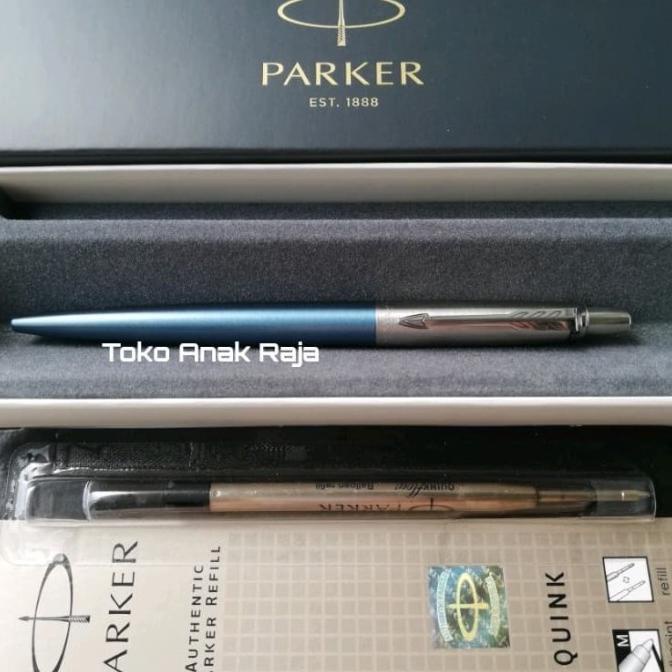 

PAKET 1 KLIK:1 pc Parker Jotter WaterlooBlue Ballpoint+1 pc Reff BP
