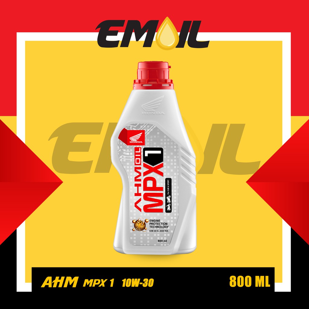 OLI MOTOR HONDA AHM OIL MPX 1 SAE 10W-30 SL ISI 800 ML