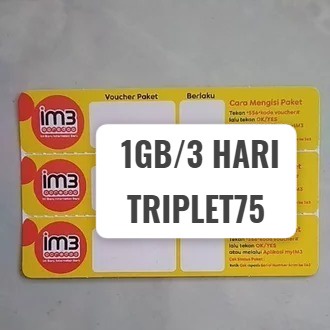 VOUCHER INDOSAT 1GB 2H ORI
