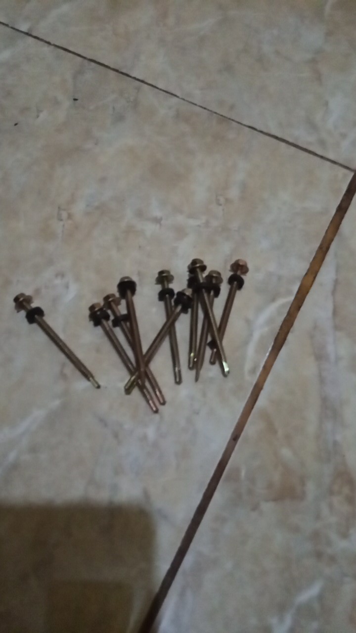 Baut Roofing 12 X 70 / Mata Baut Ruping Baja Ringan