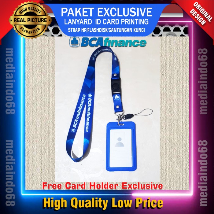 

Kusus Hari Ini Bank Bca Multifinance Lanyard Printing Id Card (Paket Exclusive) Murah