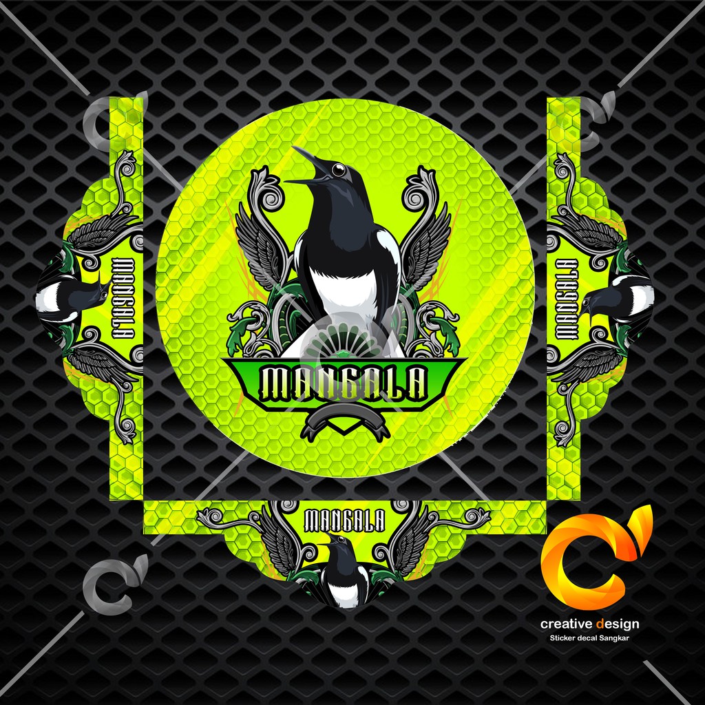 COD STICKER SANGKAR BULAT KACER