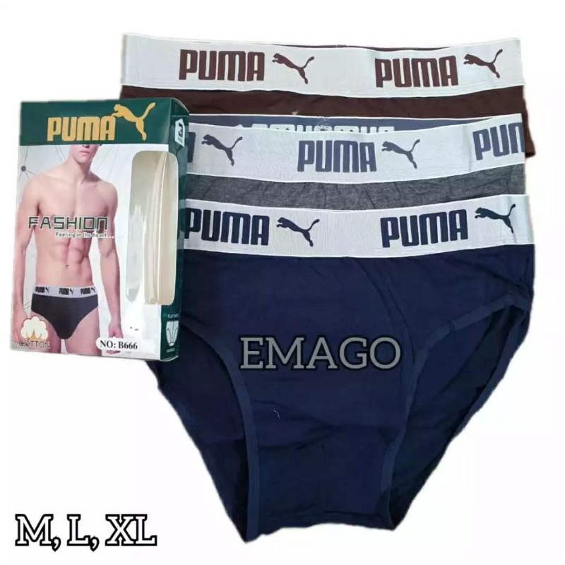 Emago - 3 Pcs celana dalam segitiga celana dalam pria sempak pria / Underwear/ Sempak Impor / Celana Dalam Murah/ Celana Boxer / CD Daleman Pria / Sempak Cowo / Pakaian Dalam Pria / Sempak Segitiga