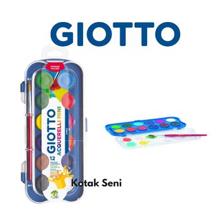  Giotto Acquerelli Mini  12 Warna Shopee Indonesia