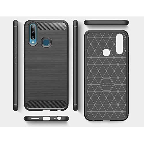 Case Slim Fit Carbo Vivo Z1 Pro 6.53 inchi Softshell Fiber Multi Carbon Anti Melar Elastis