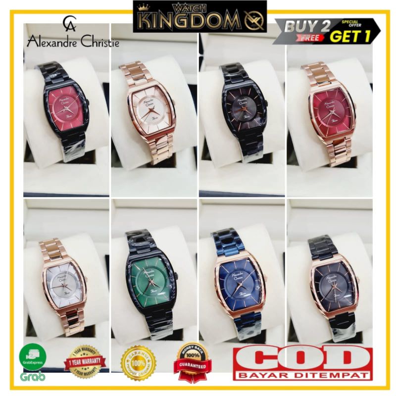 Terbaru Jamtangan wanita Alexandre christie AC 2980 / AC2980 / 2980 Original garansi resmi 1thn