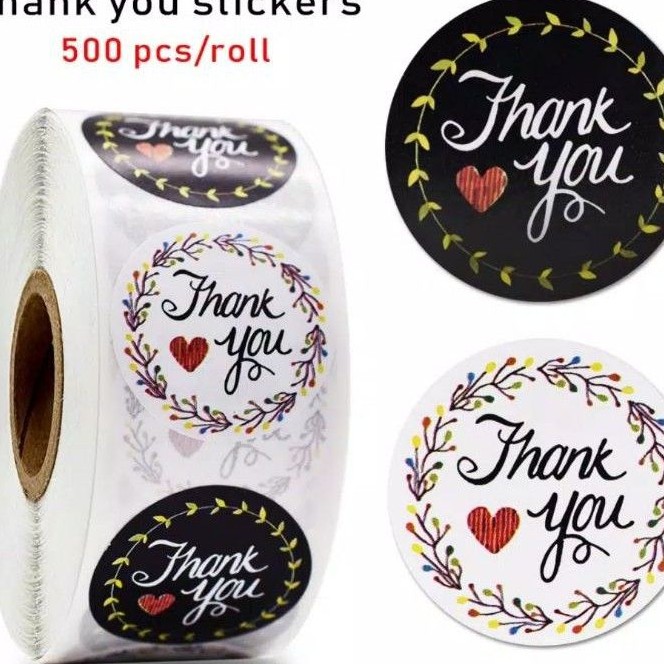 

SALE 100 pcs !!! Stiker Thank You