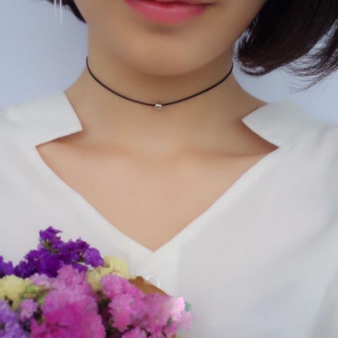 Kalung Choker Tali Metalic Beads Rope Simple Choker Necklace Basic