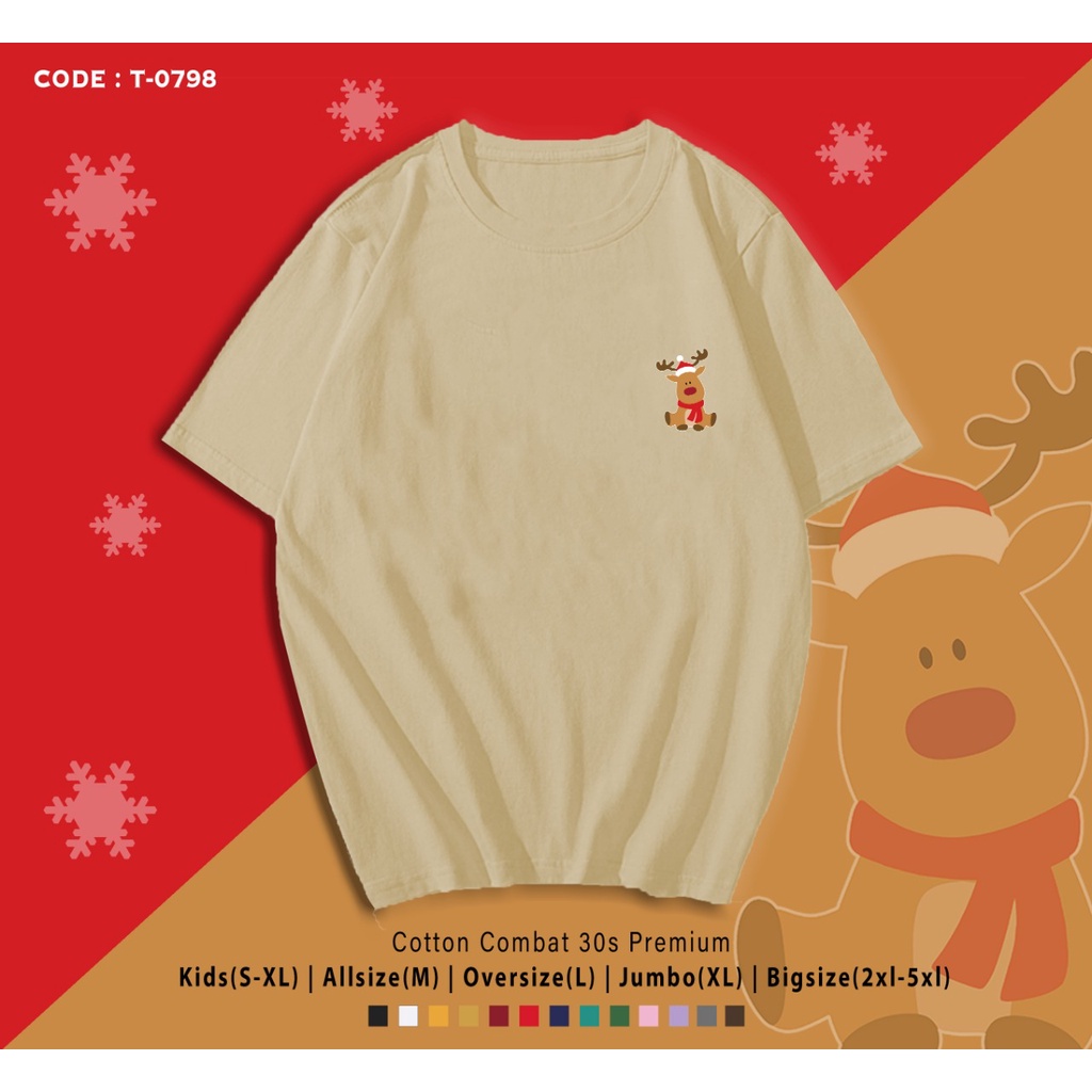 FREE CUSTOM NAMA - T-SHIRT / KAOS NATAL / CHRISTMAS EDITION / REAL PICTURE / CUSTOM TEE