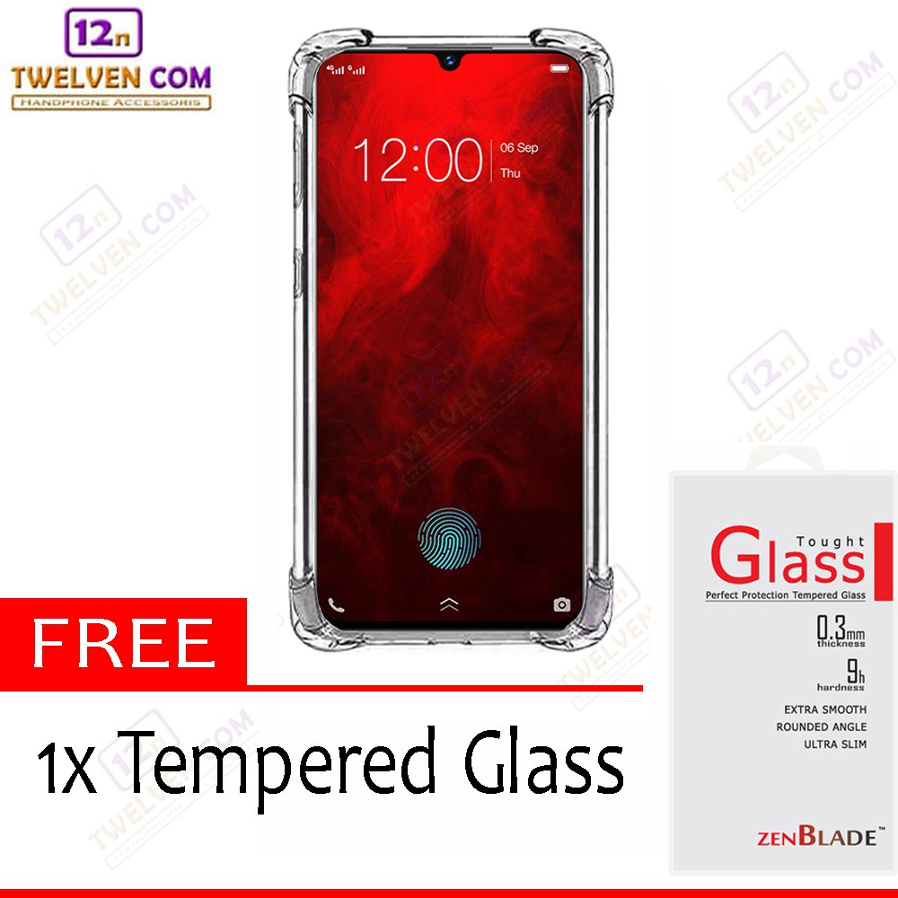 Case Anti Shock Anti Crack Softcase Vivo V11 / V11 Pro - Free Tempered Glass