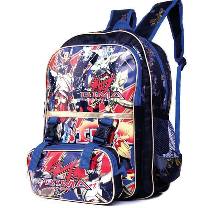 Tas Sekolah Anak Laki-laki Ransel TK SD Bima X Biru Original Garsel