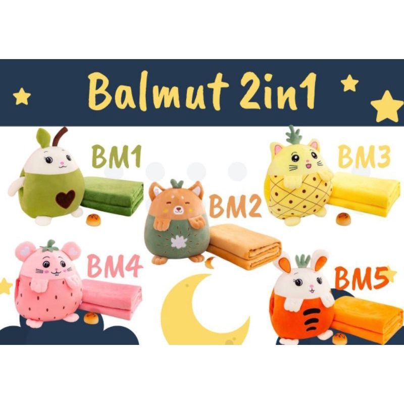 Kado bayi dan Anak Balmut bantal Selimut boneka Imut dan lucu 2 in 1