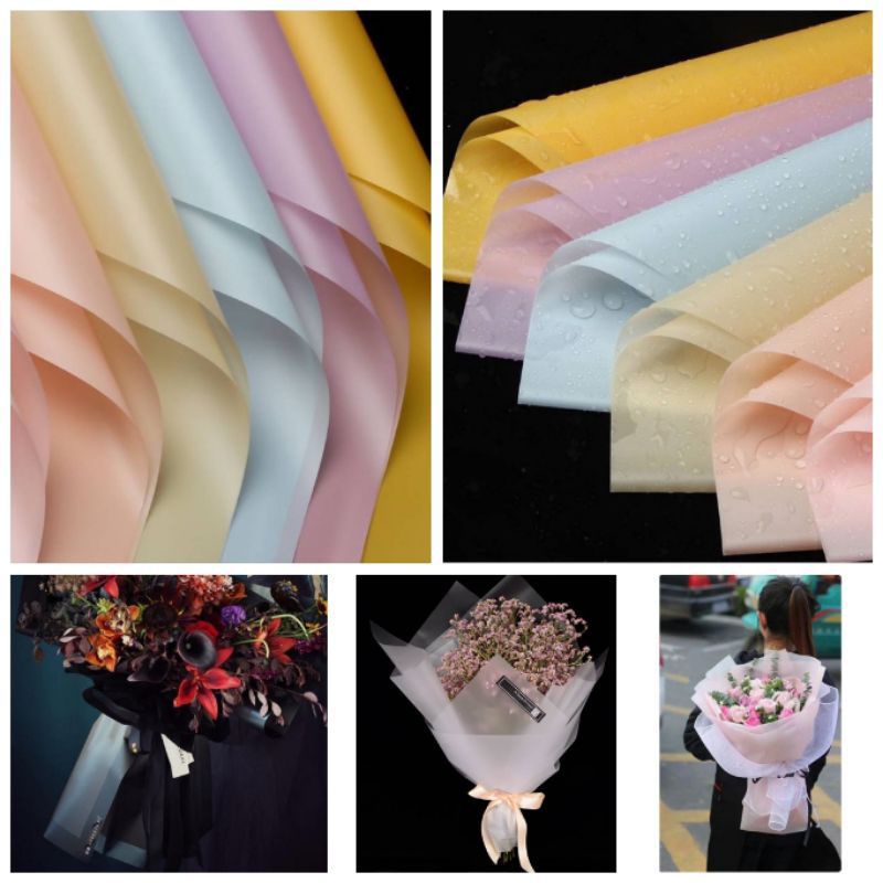 

Kertas Bouquet Transparant Part 2 Cellophane Paper Transparant Free Packing