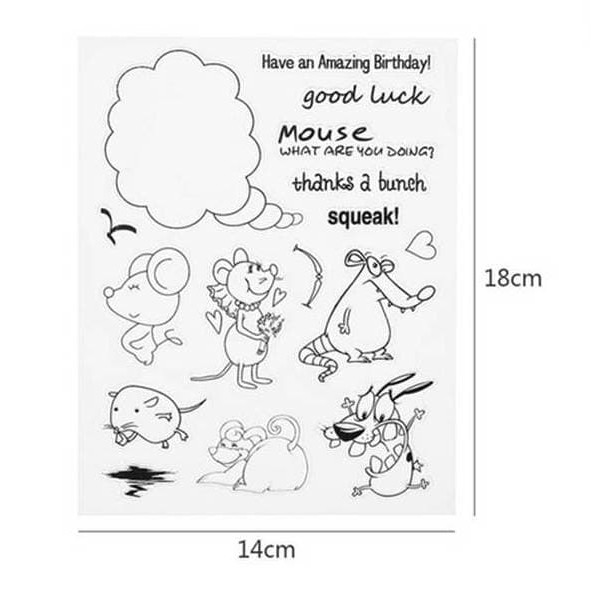 Clear Stamp (Stempel Transparan/Bening) - Animal Thinking