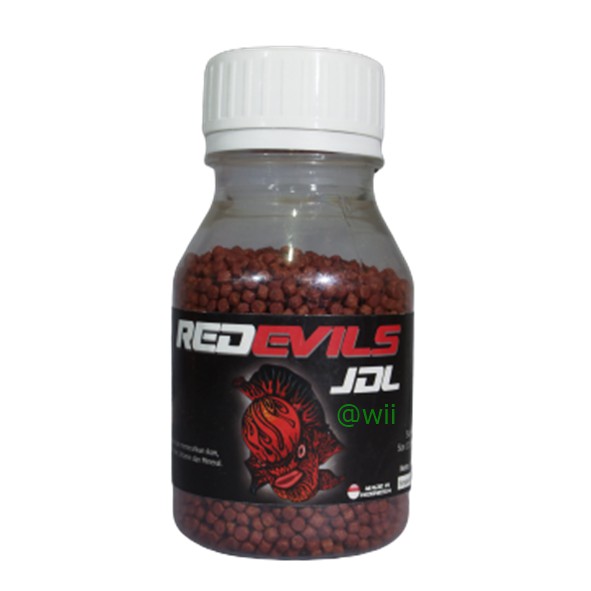 JDL Red Devil 100gr 100 gr Makanan pakan Ikan Louhan Lohan