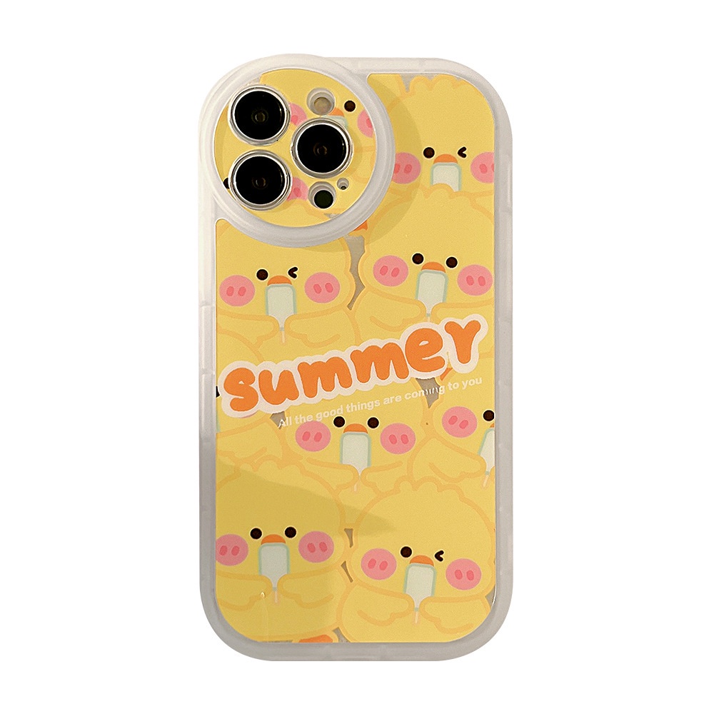 Case Pelindung Motif Bebek Kuning Bahan TPU Untuk iPhone 11 13pro 13prm 12 7Plus xs 8Plus XR 7 8 XR 11pro xs Max 12Pro Max