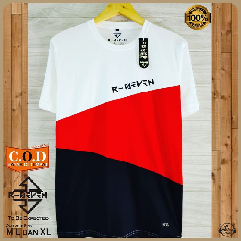 Kaos distro pria Rseven Original bandung