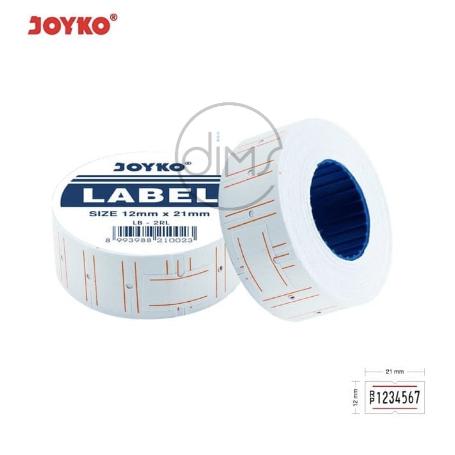 

Price Label / Label Harga Joyko LB-2RL / 1 Slop / 1 Baris / 10 Roll