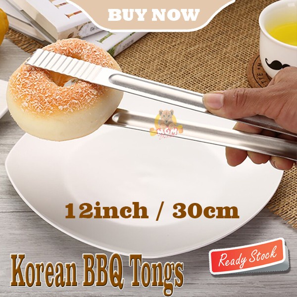 KOREAN BBQ Capitan Makanan Stainless 30CM jepitan makanan Food TONGS