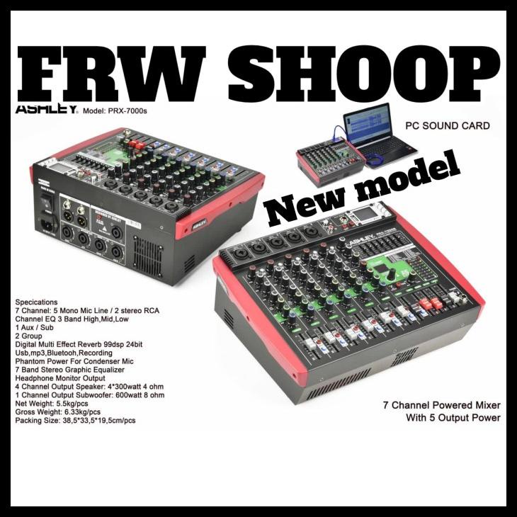 Power Mixer Ashley Prx 7000S / Prx7000S + Subwoffer (Original 100%) Kode 19