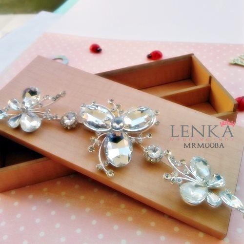 LENKA Aksesoris Pengantin Headpiece  Pesta Tiara Bridal Wedding MRM008