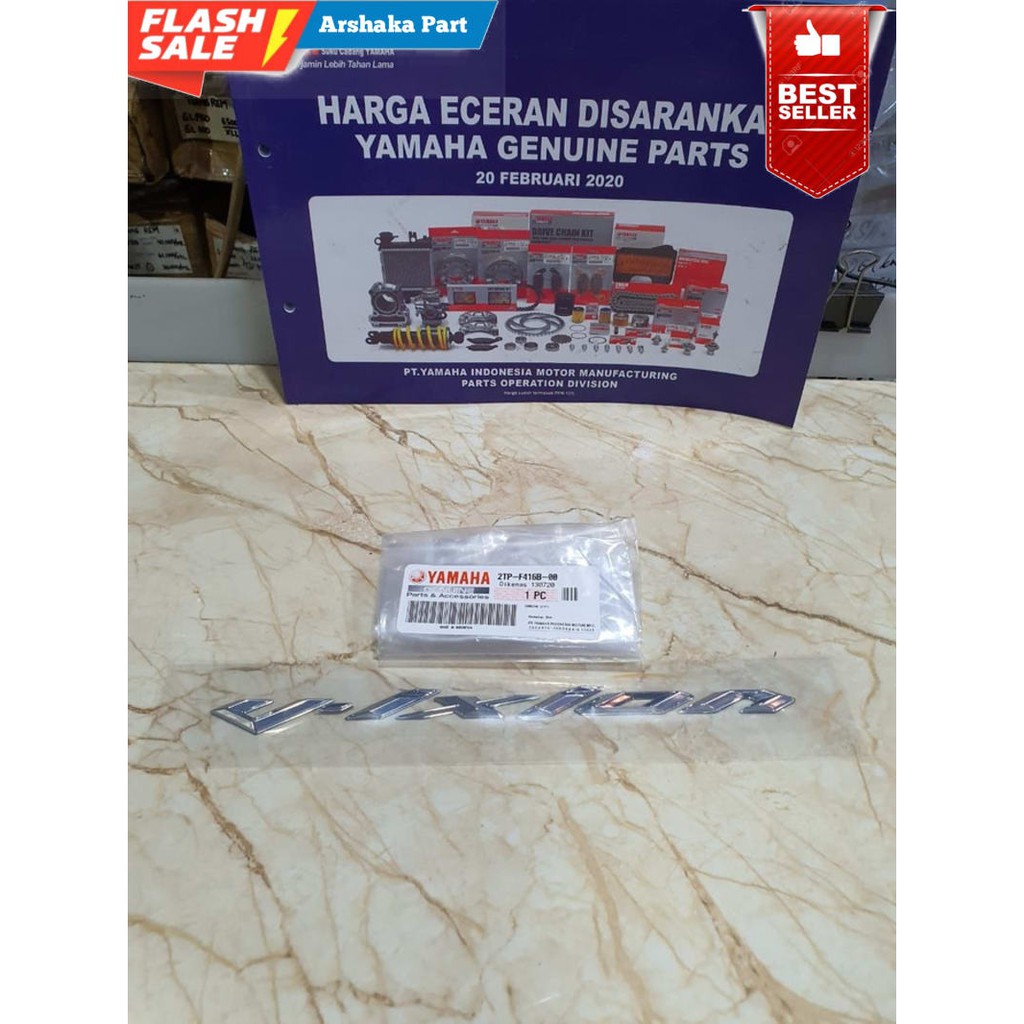 PROMO STIKER EMBLEM BODY NEW VIXION NVA ASLI ORI YAMAHA 2TP-F416B-00 PASTI ASLI ORIGINAL