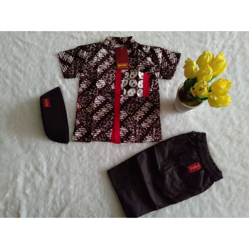 Baju anak cowok Batik Antiq Dannis collection