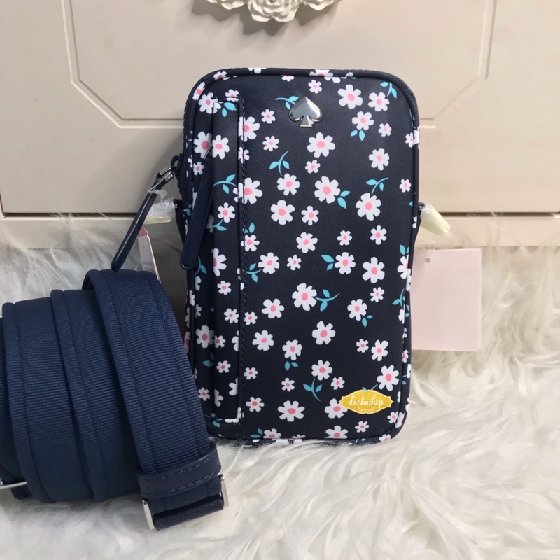 kate spade jae fleur toss ns crossbody blue multi