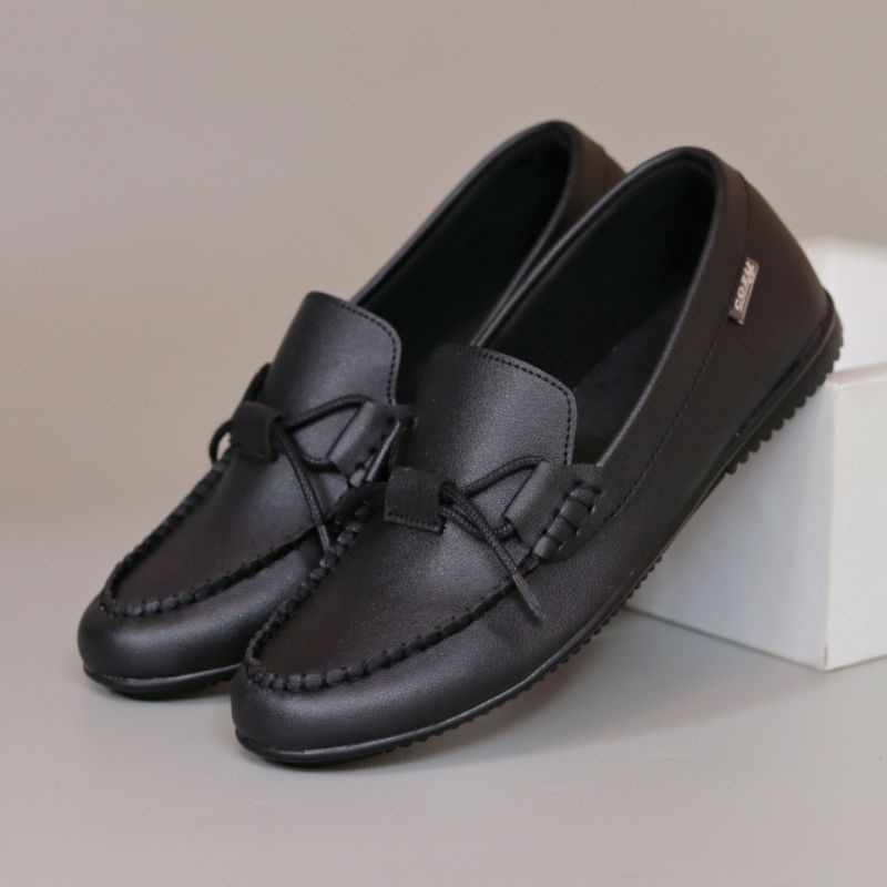 KYOTO | Sepatu Pria Casual Original Loafers Kulit Sintetis Murah Cozy Footwear Slip On Kasual