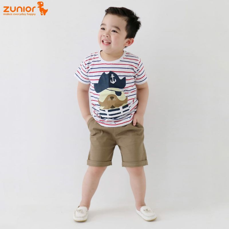 Celana Pendek Anak Zunior Premium Khaki 1-9 Tahun