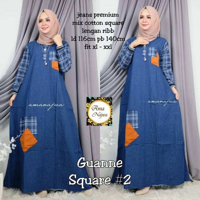 Gamis jeans Guanne by Ama Najwa