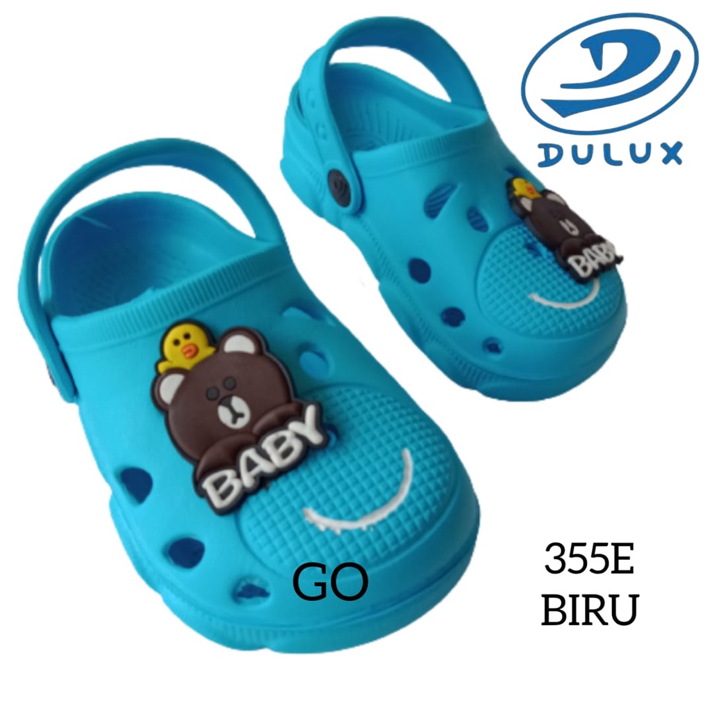 gos DULUX 355E Sandal Baim Balita Baby Bear Tali belakang Sandal Anak Laki Laki Cowok Karakter Line Baby