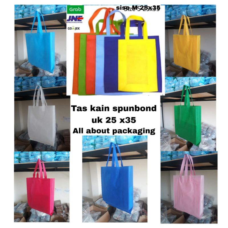 

Tas spunbond cocok untuk pesta / ulang tahun uk: 25×35 cm / bahan spunbond 75 grm