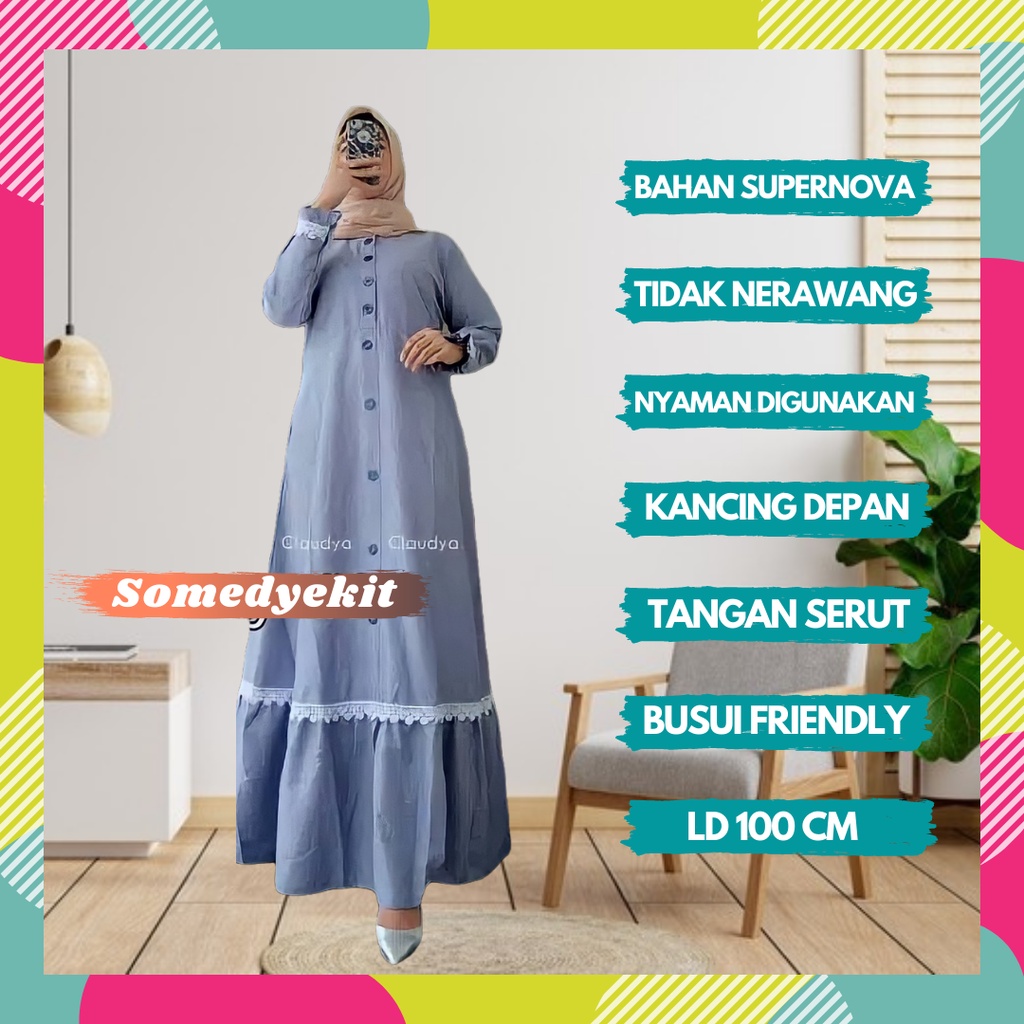 025 baju gamis dress lebaran kondangan wanita cewek dewasa remaja terbaru 2022 fashion muslim model jumbo kekinian termurah